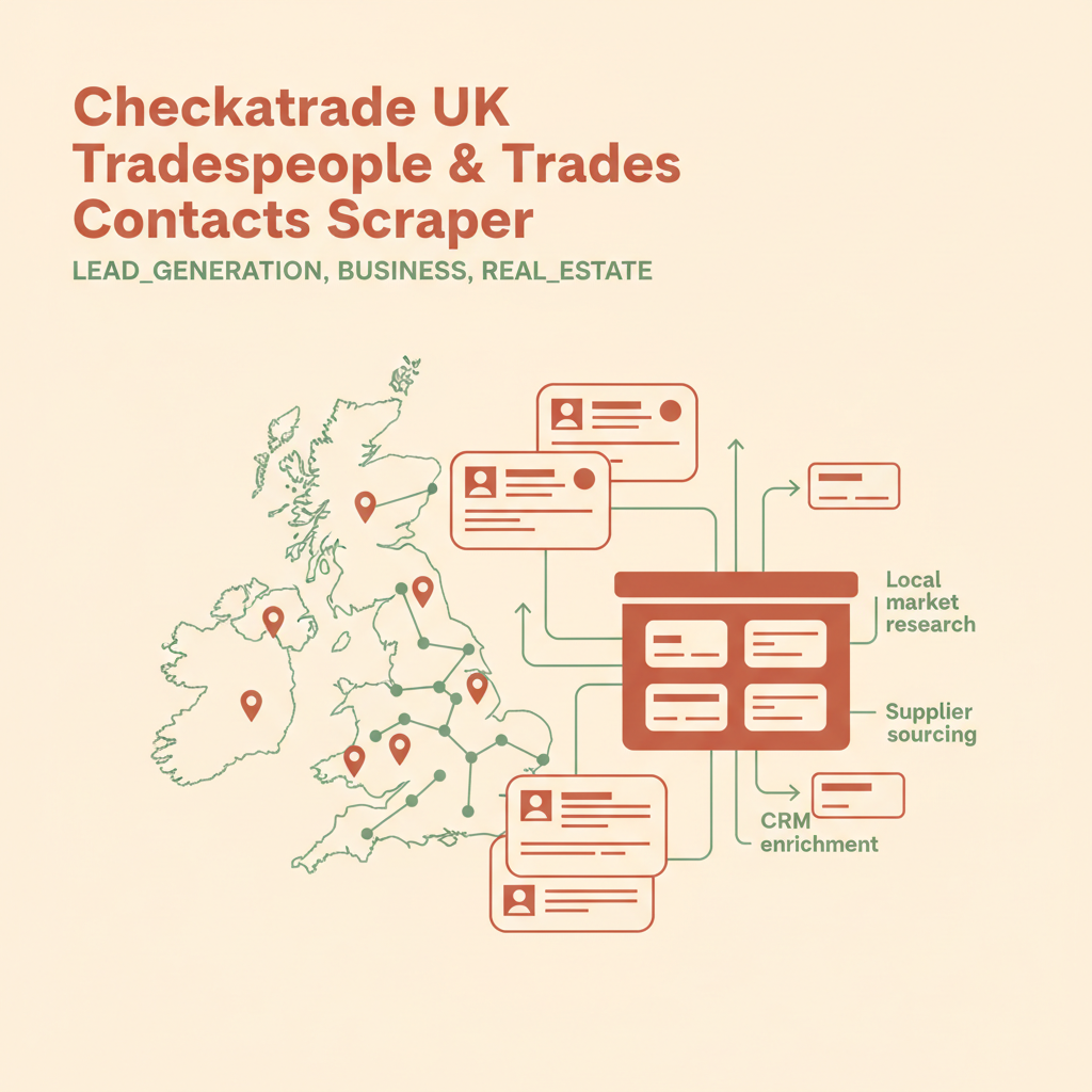 Cómo extraer contactos de Checkatrade en Reino Unido