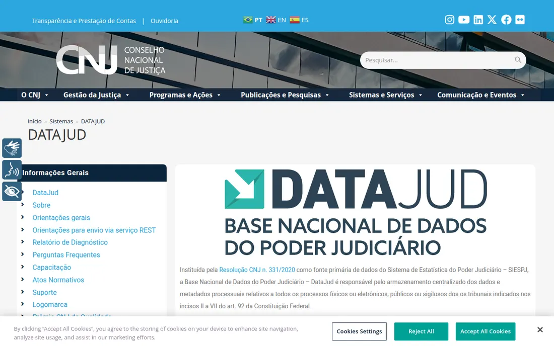 The site we read — DataJud Brazil Court Case & Docket Scraper (CNJ)
