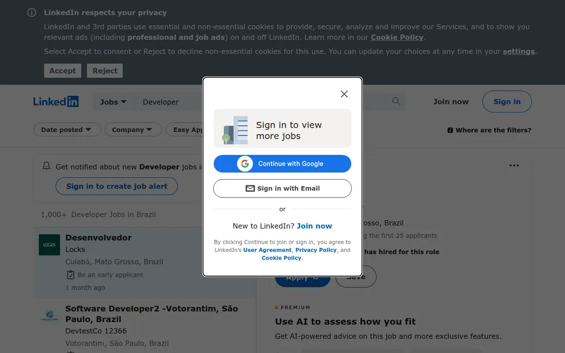 linkedin.com — the source we scrape